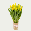 Букет із 25 жовтих тюльпанів "Сонячний"