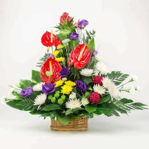 Корзина квітів "Магія кольорів"