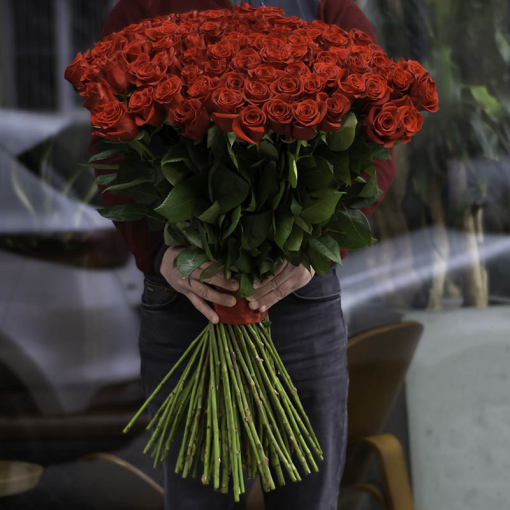 Bouquet “Bunch of 101 roses Freedom "Velvet Passion”