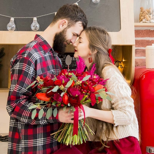 Доставка квітів Львів, Букет "Відтінки любові"