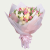 Букет із 101 тюльпанів "Ніжні обійми"