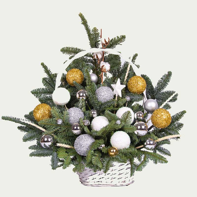 Композиція в кошику "Зимова ніч"