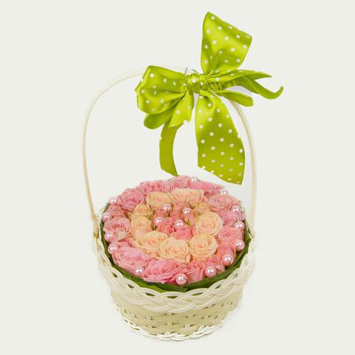 Кошик квітів "Трояндовий сад"