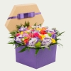 Квіткова коробка "Бузкові акценти"