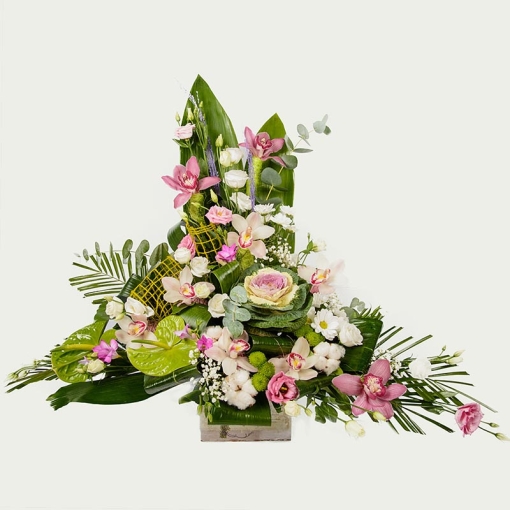 Квіткова коробка "Весняна чуттєвість"