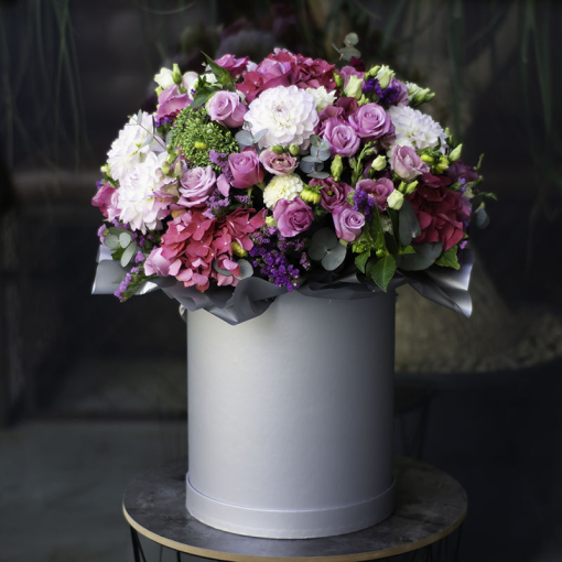 Квітковий циліндр "Ягідне смузі"