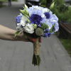 Весільний букет "Блакитний жемчуг"