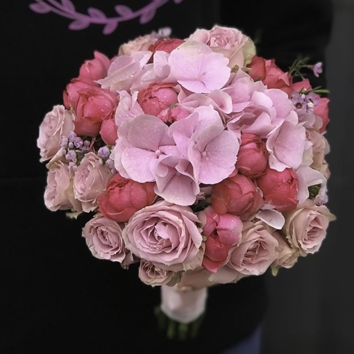 Весільний букет "Малинова мрія"