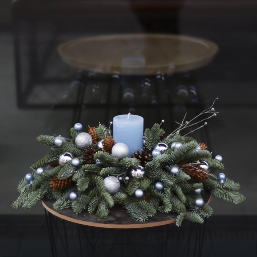 Різдвяний підсвічник-композиція "Казковий ліс"