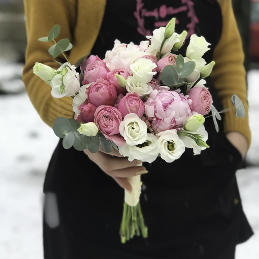 Весільний букет "Святковий шифон"