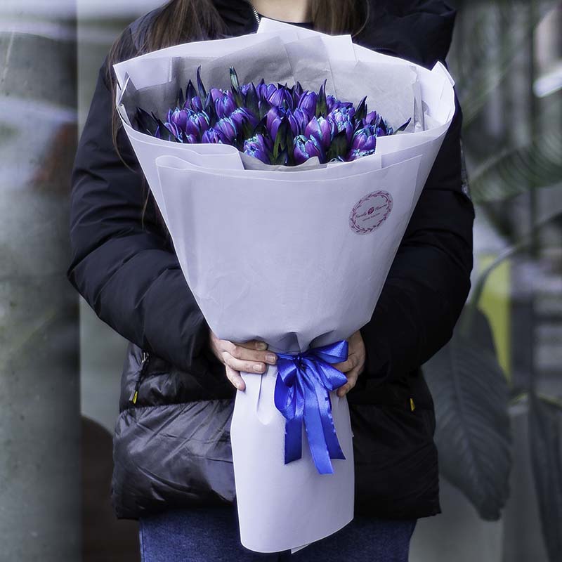 Bouquet of 51st tulips "Cosmic"